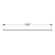 Geberit Plan de lavabo One 105x3x47 cm, lave/lacqué m, AS mit.