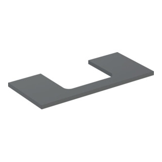 Geberit Plan de lavabo One 105x3x47 cm, lave/lacqué m, AS mit.