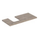 Geberit Plan de lavabo One 105x3x47 cm, N ép./bois mélaminé, AS gauche-1