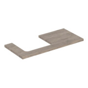 Geberit Plan de lavabo One 105x3x47 cm, N ép./bois mélaminé, AS gauche