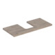 Geberit Plan de lavabo One 105x3x47 cm, N ép./Mela bois, AS mit.-1