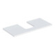 Geberit Plan de lavabo One 105x3x47cm, blanchi, découpe centrale-1