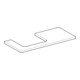Geberit Plan de lavabo One 105x3x47cm, greige/laqué m, AS gauche