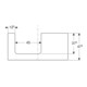 Geberit Plan de lavabo One 105x3x47cm, greige/laqué m, AS gauche
