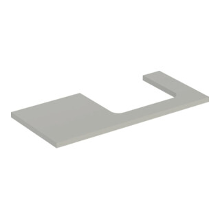 Geberit Plan de lavabo One 105x3x47cm, greige/laqué m, AS re