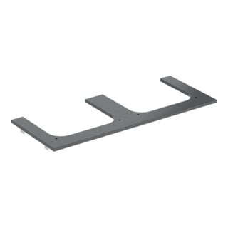 Geberit Plan de lavabo One 120x2x47 cm, AS 2 pces, SZ, marbre noir/mat