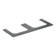 Geberit Plan de lavabo One 120x2x47 cm, AS 2 pces, SZ, marbre noir/mat