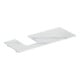 Geberit Plan de lavabo One 120x2x47 cm, AS gauche, pierre, marbre bl./ma-1