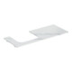 Geberit Plan de lavabo One 120x2x47 cm, AS gauche, pierre, marbre bl./ma-1