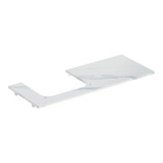 Geberit Plan de lavabo One 120x2x47 cm, AS gauche, pierre, marbre bl./ma