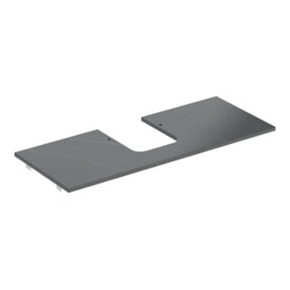 Geberit Plan de lavabo One 120x2x47 cm, AS mi, SZ, marbre noir/mat