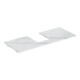 Geberit Plan de lavabo One 120x2x47cm, AS mi, pierre, marbre bl./ma-1