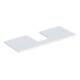 Geberit Plan de lavabo One 120x3x47 cm, blanc laqué, découpe centrale-1