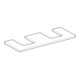 Geberit Plan de lavabo One 120x3x47 cm, blanc laqué, double découpe