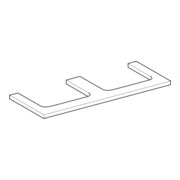 Geberit Plan de lavabo One 120x3x47 cm, chêne/bois mélaminé, AS double-2