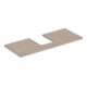 Geberit Plan de lavabo One 120x3x47 cm, chêne/bois mélaminé, AS mit.-1