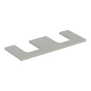 Geberit Plan de lavabo One 120x3x47 cm, greige/laqué m, AS 2 fois