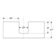 Geberit Plan de lavabo One 120x3x47 cm, lava/laqué m, AS mit.