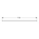 Geberit Plan de lavabo One 120x3x47 cm, lava/laqué mat, découpe droite