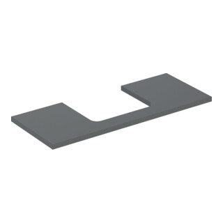Geberit Plan de lavabo One 120x3x47 cm, lave/lacqué m, AS mit.