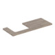 Geberit Plan de lavabo One 120x3x47 cm, N ép./bois mélaminé, AS gauche-1