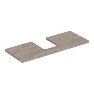 Geberit Plan de lavabo One 120x3x47 cm, N ép./bois mélaminé, AS mit.