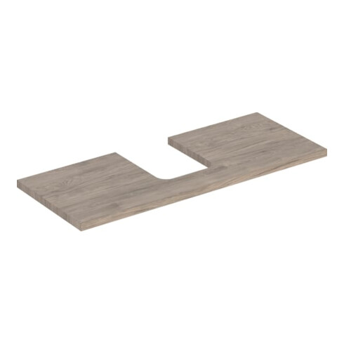Geberit Plan de lavabo One 120x3x47 cm, N ép./bois mélaminé, AS mit.