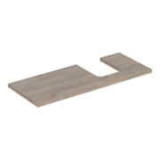 Geberit Plan de lavabo One 120x3x47 cm, N ép./bois mélaminé, AS re