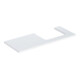 Geberit Plan de lavabo One 120x3x47cm, blanc laqué brillant, découpe droite-1
