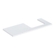 Geberit Plan de lavabo One 120x3x47cm, blanc laqué brillant, découpe droite