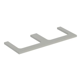 Geberit Plan de lavabo One 120x3x47cm, greige/laqué m, AS 2 fois