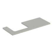 Geberit Plan de lavabo One 120x3x47cm, greige/laqué m, AS gauche
