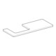 Geberit Plan de lavabo One 120x3x47cm, greige/laqué m, AS gauche