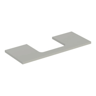 Geberit Plan de lavabo One 120x3x47cm, greige/laqué m, AS mit.