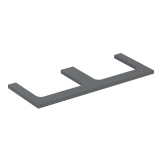 Geberit Plan de lavabo One 120x3x47cm, lava/laqué m, AS 2 fois