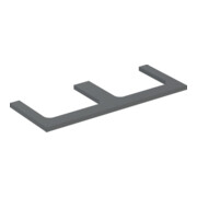 Geberit Plan de lavabo One 120x3x47cm, lava/laqué m, AS 2 fois