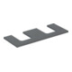 Geberit Plan de lavabo One 120x3x47cm, lava/laqué m, AS double-1
