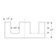 Geberit Plan de lavabo One 120x3x47cm, lava/laqué m, AS double