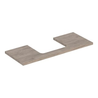 Geberit Plan de lavabo One 120x3x47cm, N chêne/Mélaminé, AS mit.