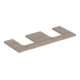 Geberit Plan de lavabo One 120x3x47cm, N ép./Bois mélaminé, AS double-1