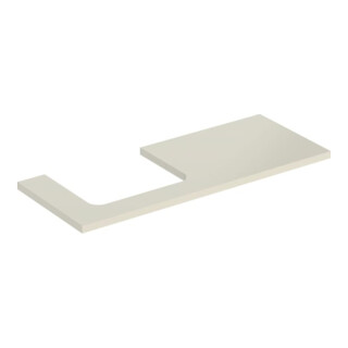 Geberit Plan de lavabo One 120x3x47cm, sable-gris/H I P, découpe à gauche