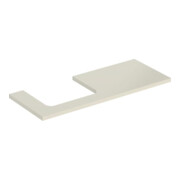 Geberit Plan de lavabo One 120x3x47cm, sable-gris/H I P, découpe à gauche