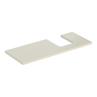 Geberit Plan de lavabo One 120x3x47cm, sable-gris/H I P, découpe droite