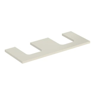 Geberit Plan de lavabo One 120x3x47cm, sable-gris/l hg, AS 2 fois