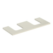 Geberit Plan de lavabo One 120x3x47cm, sable-gris/l hg, AS 2 fois