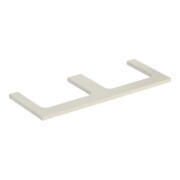 Geberit Plan de lavabo One 120x3x47cm, sable-gris/l hg, AS 2 fois