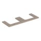 Geberit Plan de lavabo One 135x3x47 cm, N ép./Bois mélaminé, AS 2 fois-1