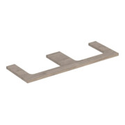 Geberit Plan de lavabo One 135x3x47 cm, N ép./Bois mélaminé, AS 2 fois
