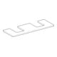 Geberit Plan de lavabo One 135x3x47cm, blanc/laminé brillant, 2 découpes-2