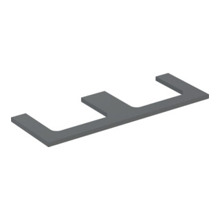 Geberit Plan de lavabo One 135x3x47cm, lava/laqué m, AS 2 fois
